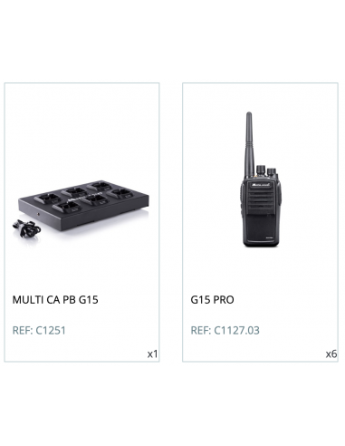 Pack 6 G15 PRO + 1 Multicargador