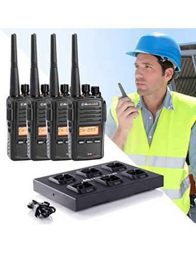 Midland G18 PRO IP67 Pack 4 radios + Cargador...
