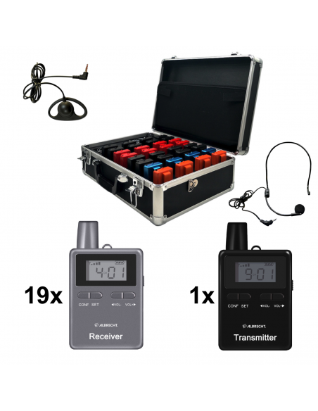 Set Albrecht ATR400 Tourist Guide 20 unidades + estuche cargador