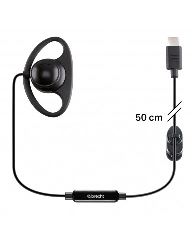 Auricular tipo D Tectalk biz 50cm