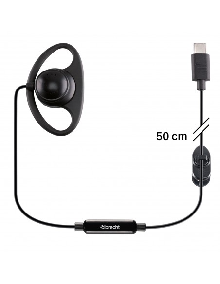 Auricular tipo D Tectalk biz 50cm