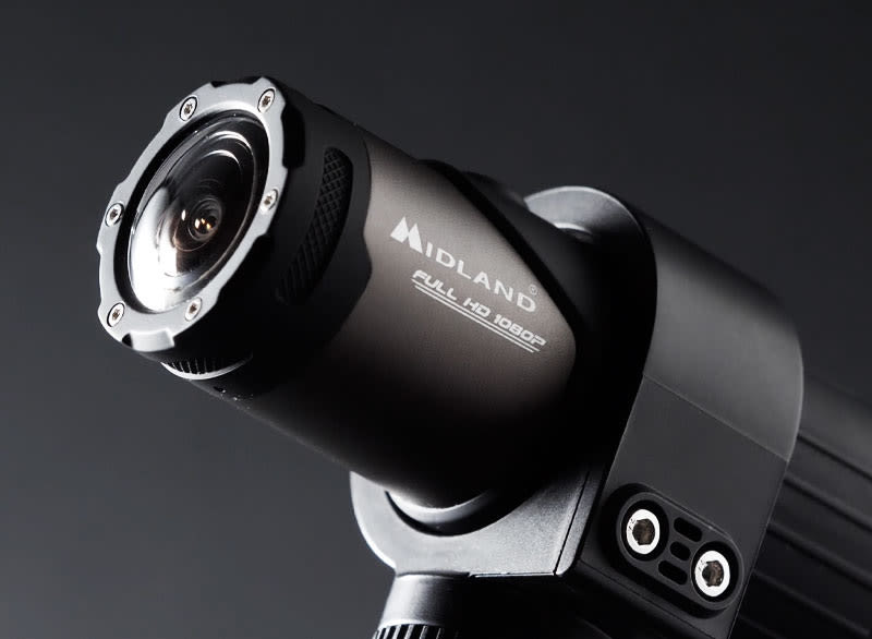 Primer plano de una dash cam Midland