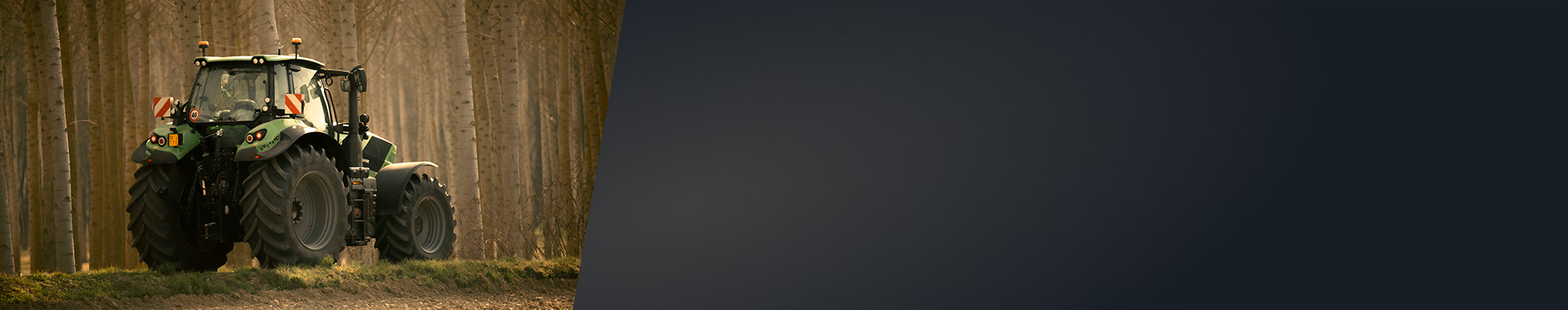 Imagen de un tractor trabajando